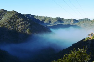 Above the clouds at Catalina Islan